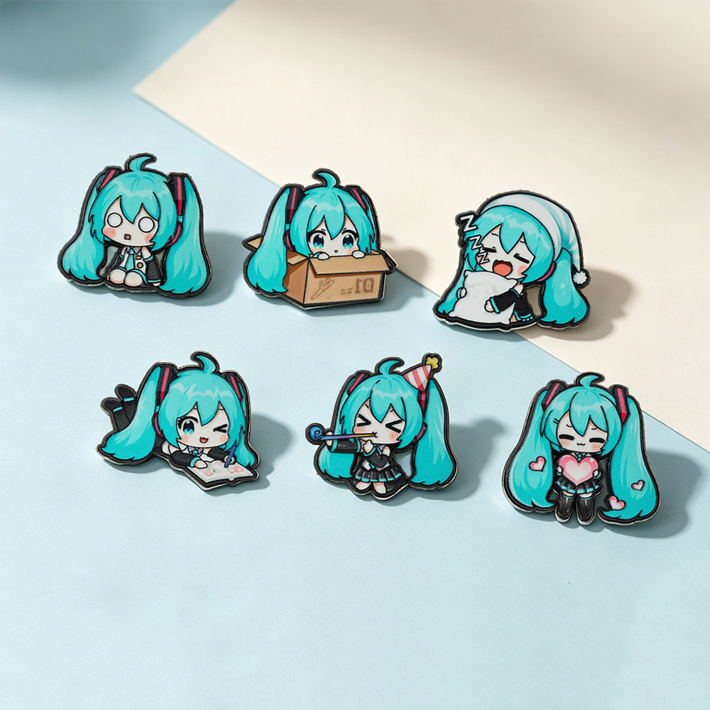 4-10Pcs Cute Blue‑haired Girl  - Embroidery Reddit recension och pris