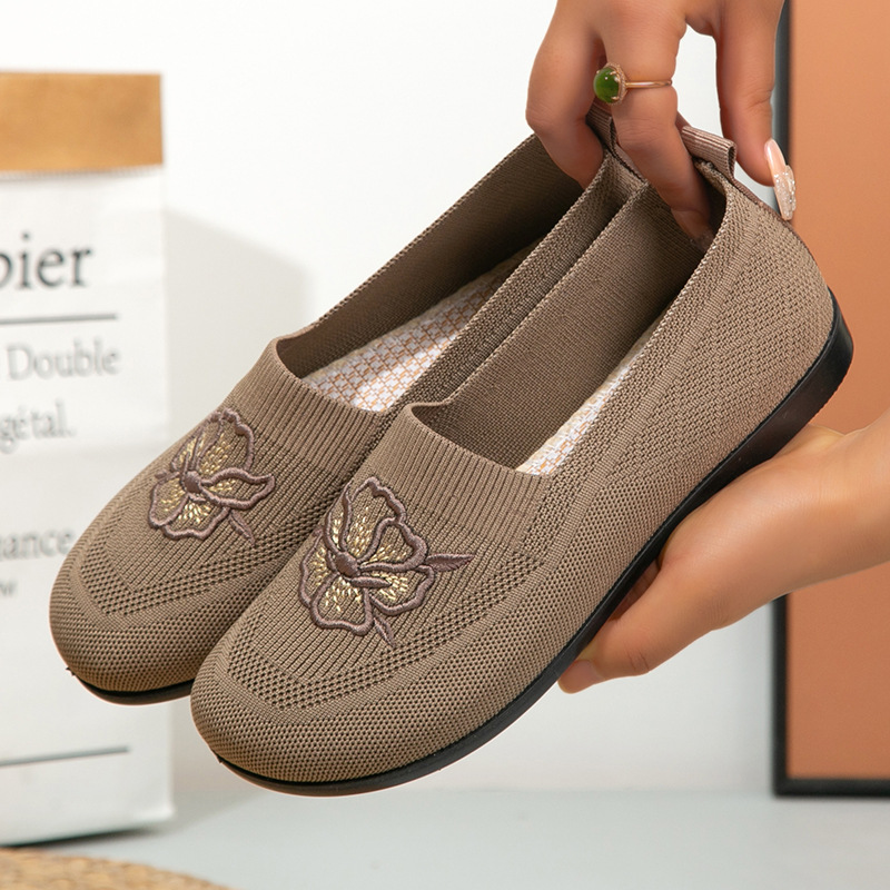 Women Knit Slip On Loafers Flo - Embroidery Garments recension och pris