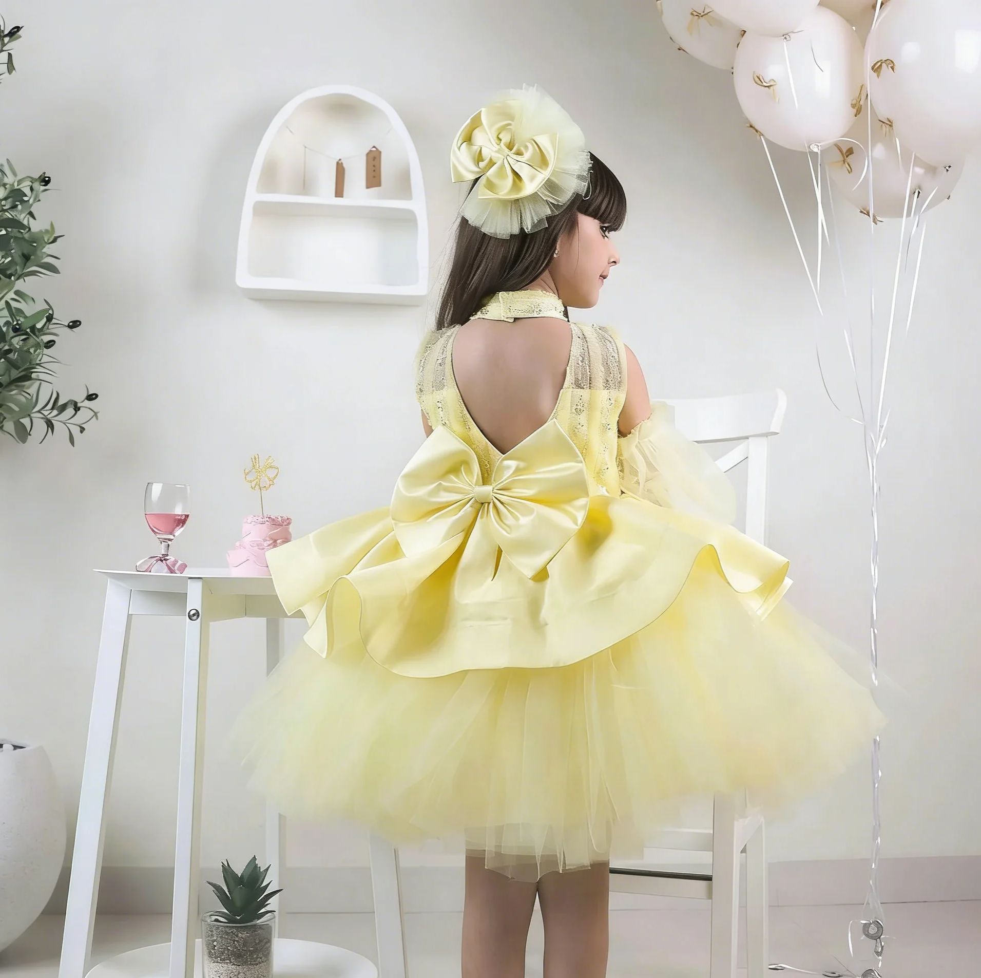Yellow Flower Girl Dresses for - Embroidery Yellow Dress recension och pris