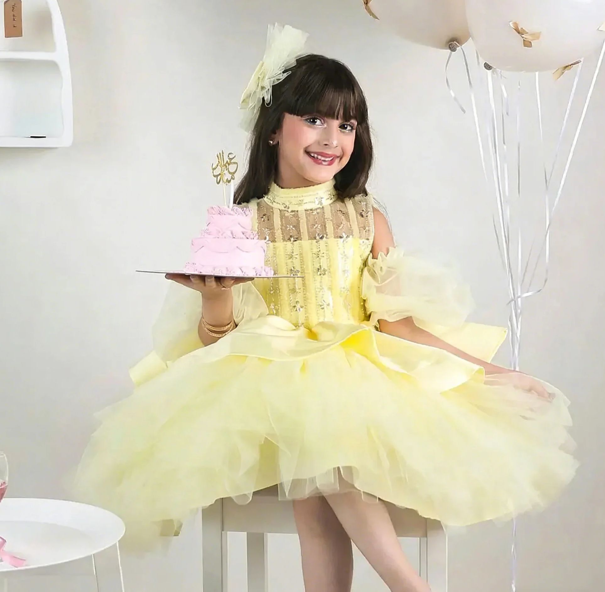 Yellow Flower Girl Dresses for - Embroidery Yellow Dress recension och pris