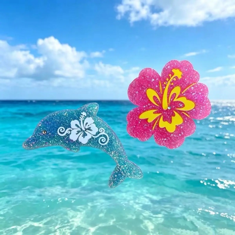 Y2K Hawaiian Dolphin Animal Ha - Embroidery Reddit recension och pris
