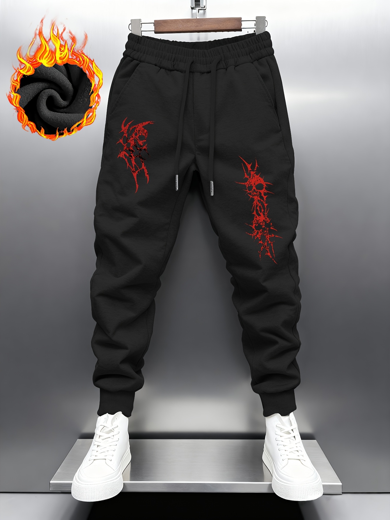 Thick Fleece Lined Black Men's - Embroidery Online recension och pris