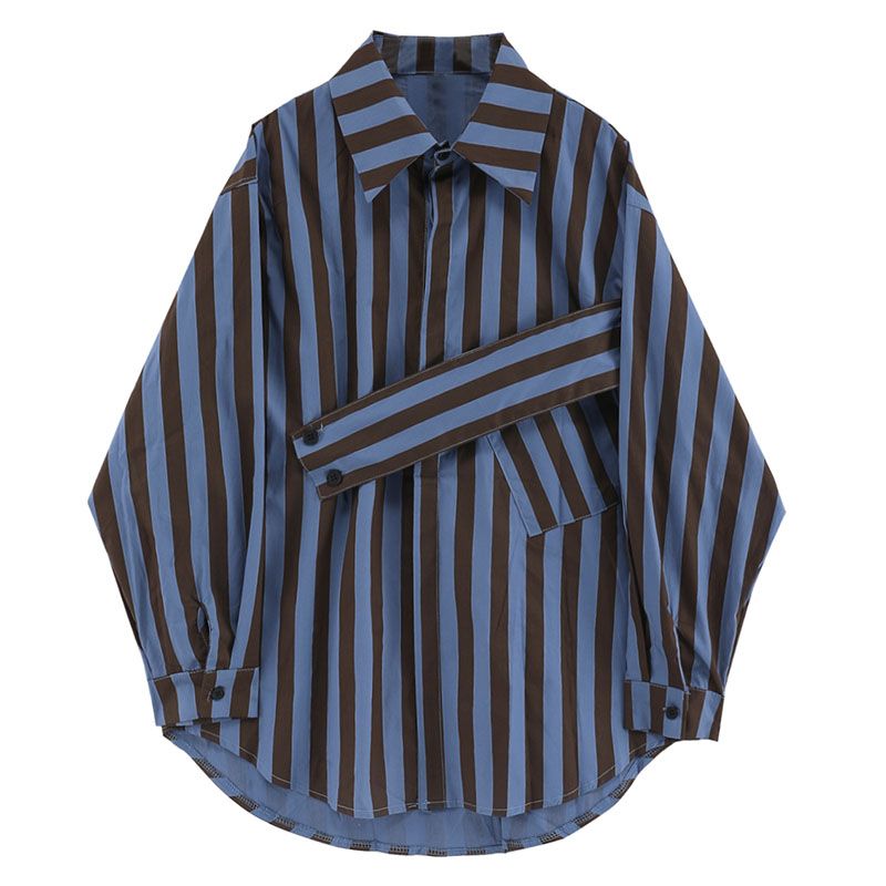 Korean striped shirt with asym - Embroidery Online recension och pris