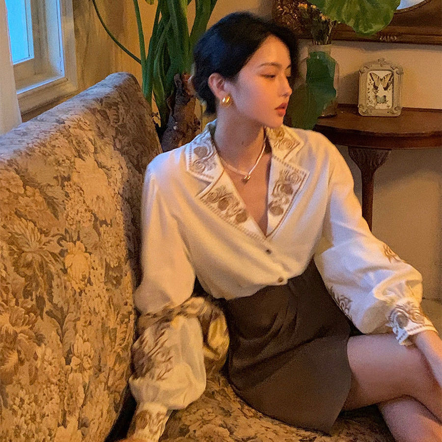 Blouse Women Embroidered Shirt - Embroidery Cotton Shirt recension och pris