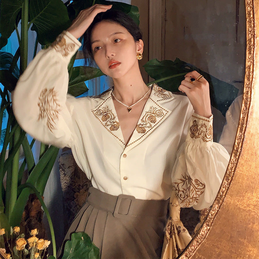 Blouse Women Embroidered Shirt - Embroidery Cotton Shirt recension och pris