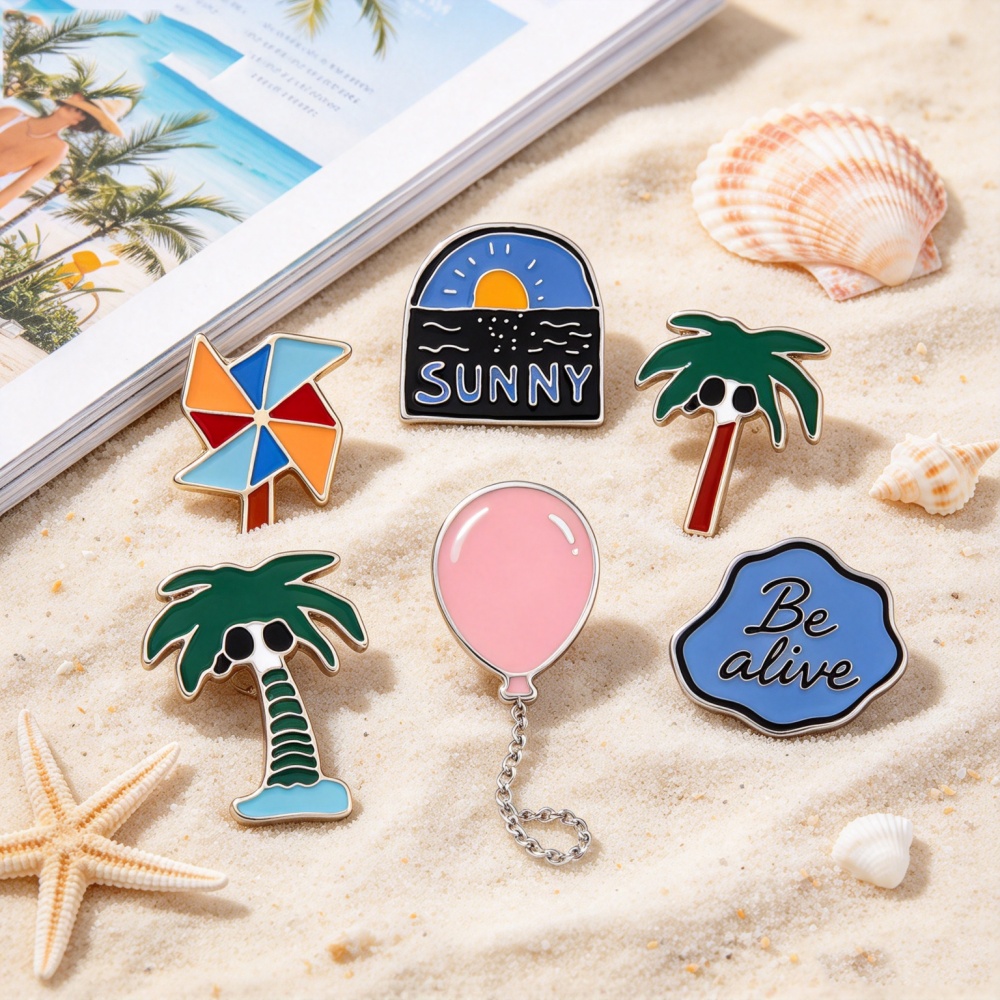 Romantic Sea Sunrise Pins Broo - Embroidery Bali recension och pris