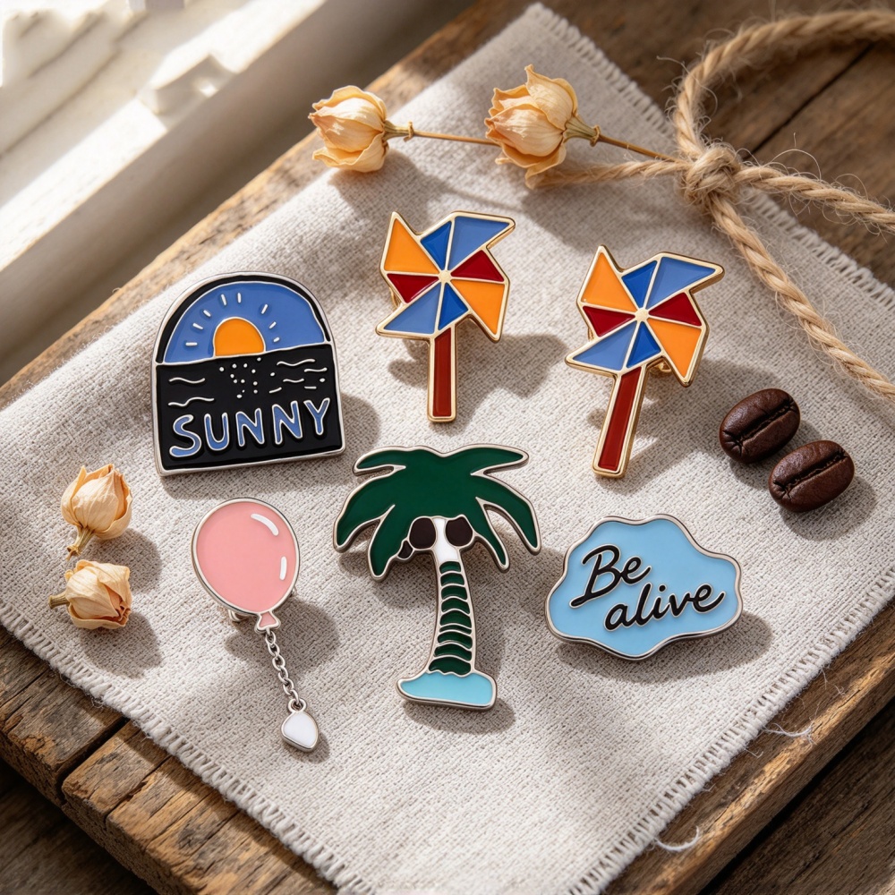 Romantic Sea Sunrise Pins Broo - Embroidery Bali recension och pris