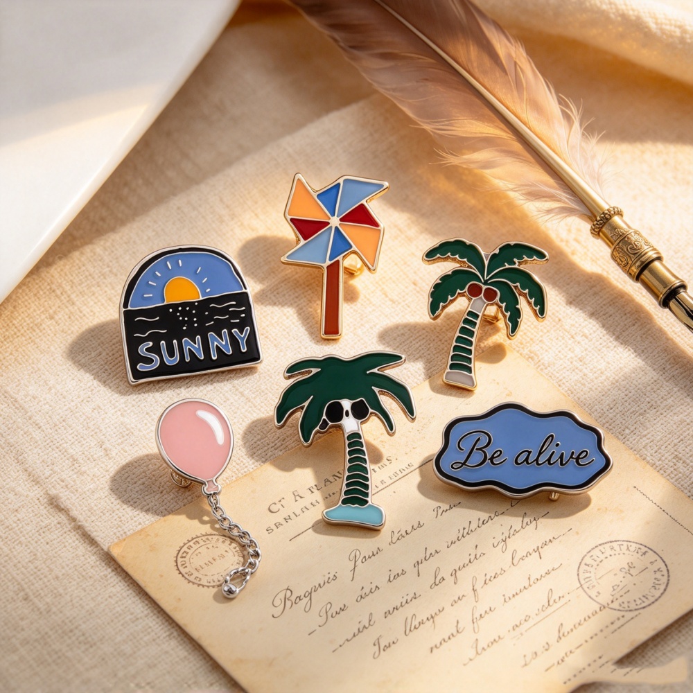 Romantic Sea Sunrise Pins Broo - Embroidery Bali recension och pris