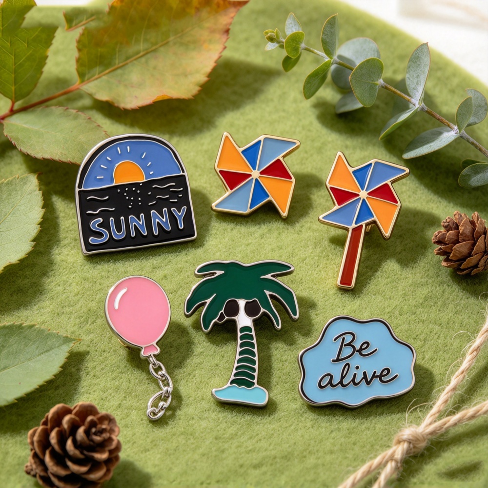 Romantic Sea Sunrise Pins Broo - Embroidery Bali recension och pris