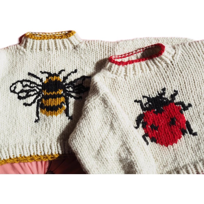 Star Ladybug Pattern Pure Wool - Embroidery Lady Bug recension och pris