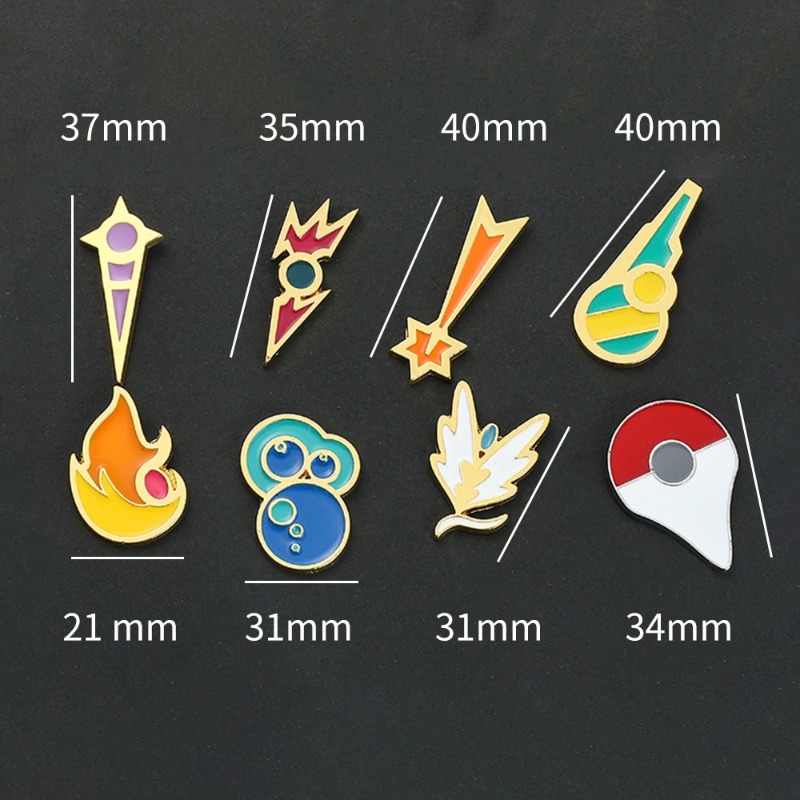 Gym Badges Box Set Kanto Johto - Embroidery Reddit recension och pris